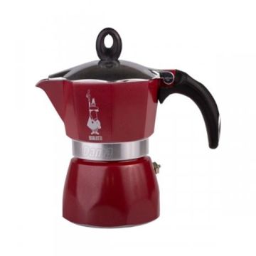 Bialetti Espressokocher Dama Glamour Bordeaux 3 tassen