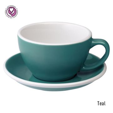 Loveramics Egg Milchkaffee-Tasse und Untertasse (300ml) blaugrün