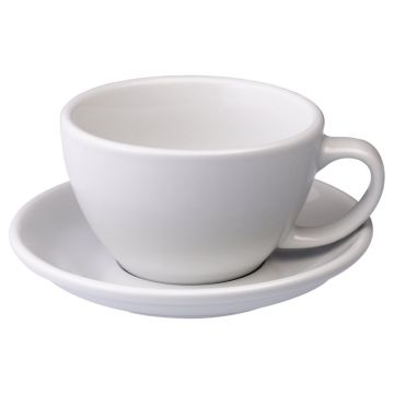 Loveramics Egg Milchkaffee-Tasse und Untertasse (300ml) weiß