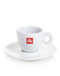 Illy-Tasse mit Untertasse für doppelten Espresso (120 ml)
