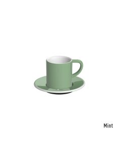 Loveramics Bond Espresso-Tasse und Untertasse (80ml) mintgrün