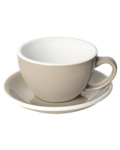 Loveramics Egg Milchkaffee-Tasse und Untertasse (300ml) taupe