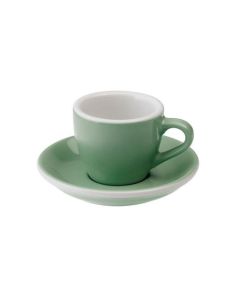 Loveramics Egg Espresso-Tasse und Untertasse (80ml) mintgrün